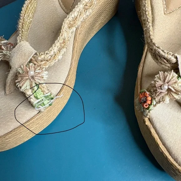 Sbicca Vine Wedge Sandals Boho - Picture 5 of 8